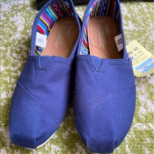 Toms Alpargata, Navy Women’s size 8.5